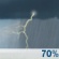 Friday: Rain showers likely before 7am, then showers and thunderstorms likely. Cloudy, with a high near 63. North wind around 10 mph. Chance of precipitation is 70%. New rainfall amounts between a half and three quarters of an inch possible. Friday: Showers And Thunderstorms Likely