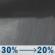 Tonight: A chance of rain showers. Mostly cloudy, with a low around 56. South southwest wind 0 to 5 mph. Chance of precipitation is 30%. New rainfall amounts less than a tenth of an inch possible. Tonight: Chance Rain Showers