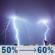 Tonight: A chance of showers and thunderstorms before 10pm, then a chance of showers and thunderstorms between 10pm and 1am, then a chance of showers and thunderstorms between 1am and 4am, then showers and thunderstorms likely. Mostly cloudy, with a low around 68. East southeast wind 0 to 5 mph. Chance of precipitation is 60%. New rainfall amounts between a quarter and half of an inch possible. Tonight: Chance Showers And Thunderstorms